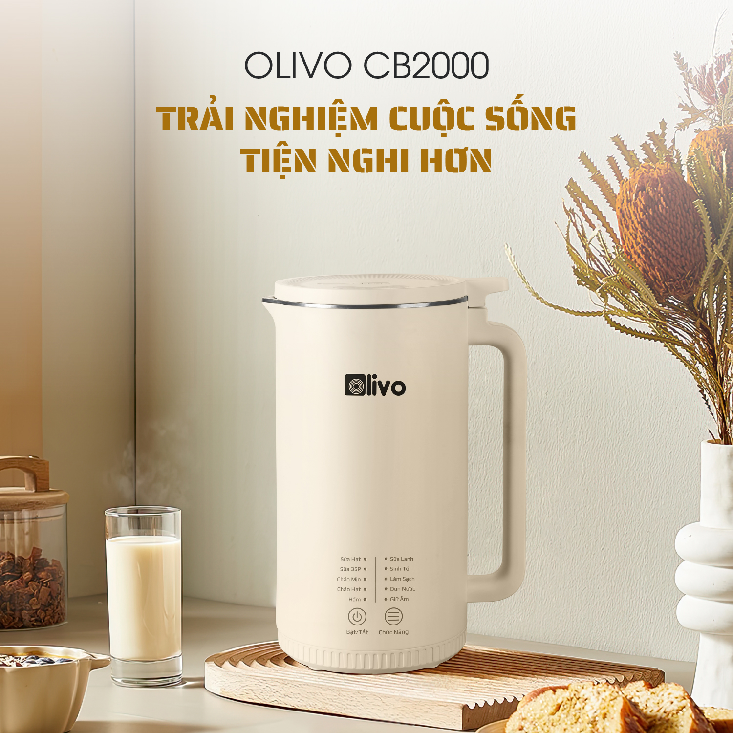 Máy Xay Nấu Đa Năng OLIVO CB2000 10 Máy Xay Nấu Đa Năng OLIVO CB2000 10