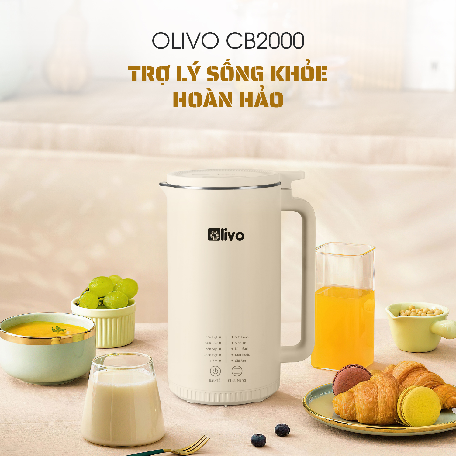 Máy Xay Nấu Đa Năng OLIVO CB2000 17 Máy Xay Nấu Đa Năng OLIVO CB2000 17