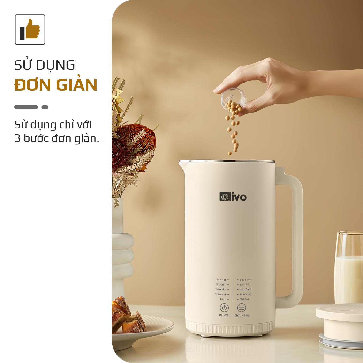 Máy Xay Nấu Đa Năng OLIVO CB2000 18 Máy Xay Nấu Đa Năng OLIVO CB2000 18