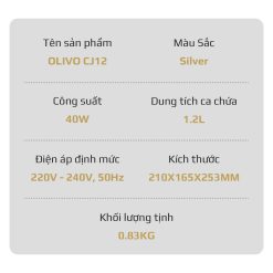 Máy Vắt Cam OLIVO CJ12 13
