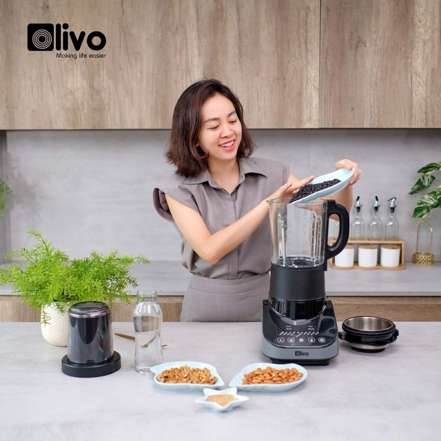 Nấu sữa hạt với máy OLIVO CB20