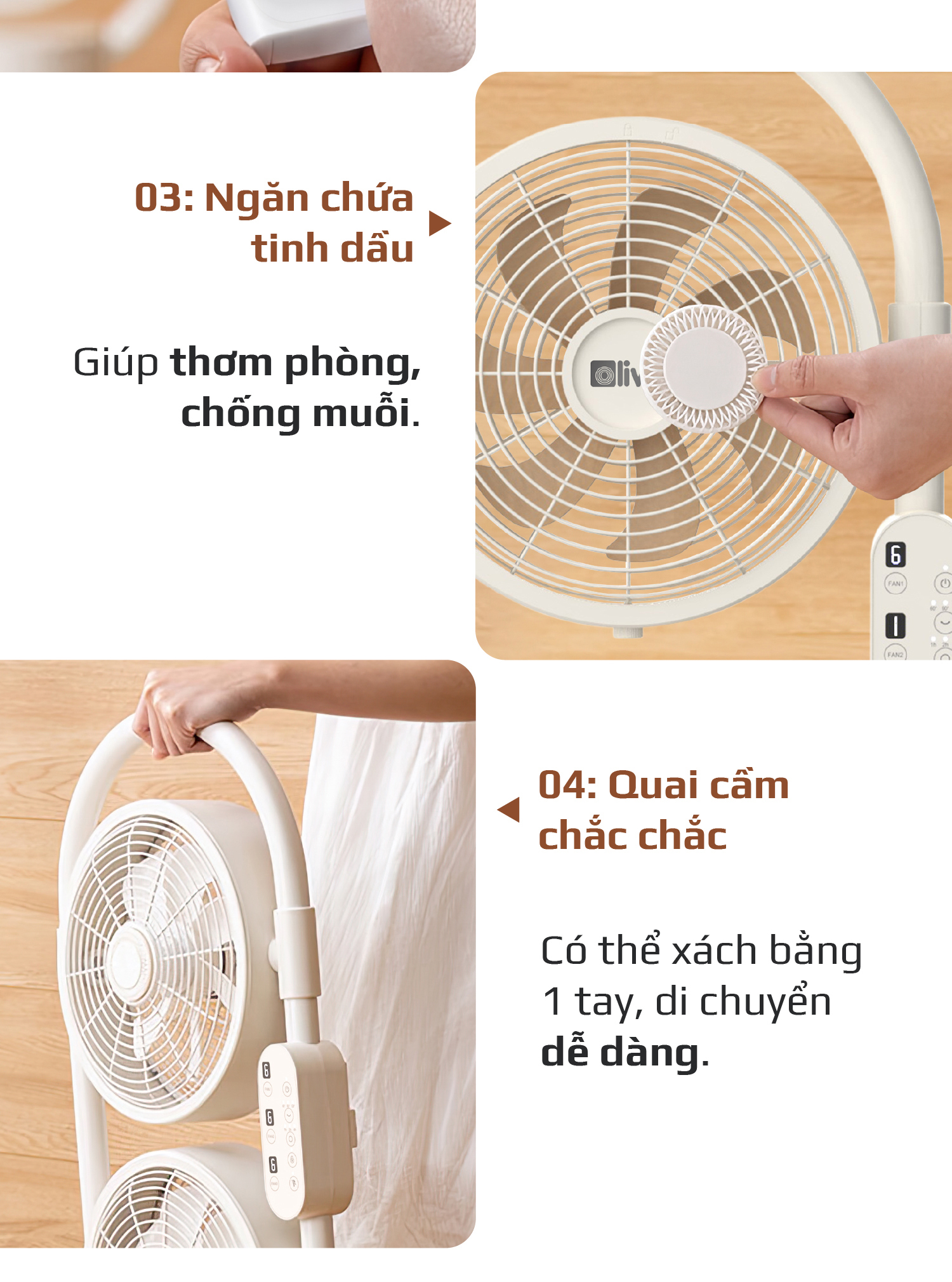 Quạt Tuần Hoàn Không Khí OLIVO CF1 PRO