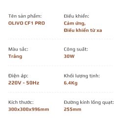 Quạt Tuần Hoàn Không Khí OLIVO CF1 PRO 20