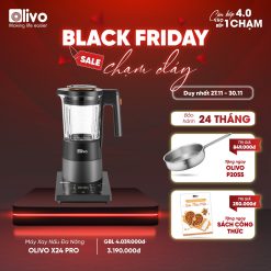 Máy Làm Sữa Hạt OLIVO X24 PRO - Đa Chức Năng - Chống Trào Tuyệt Đối - Mâm Nhiệt Gốm Chống Dính - Công Suất 2100W Lớn Nhất Thị Trường