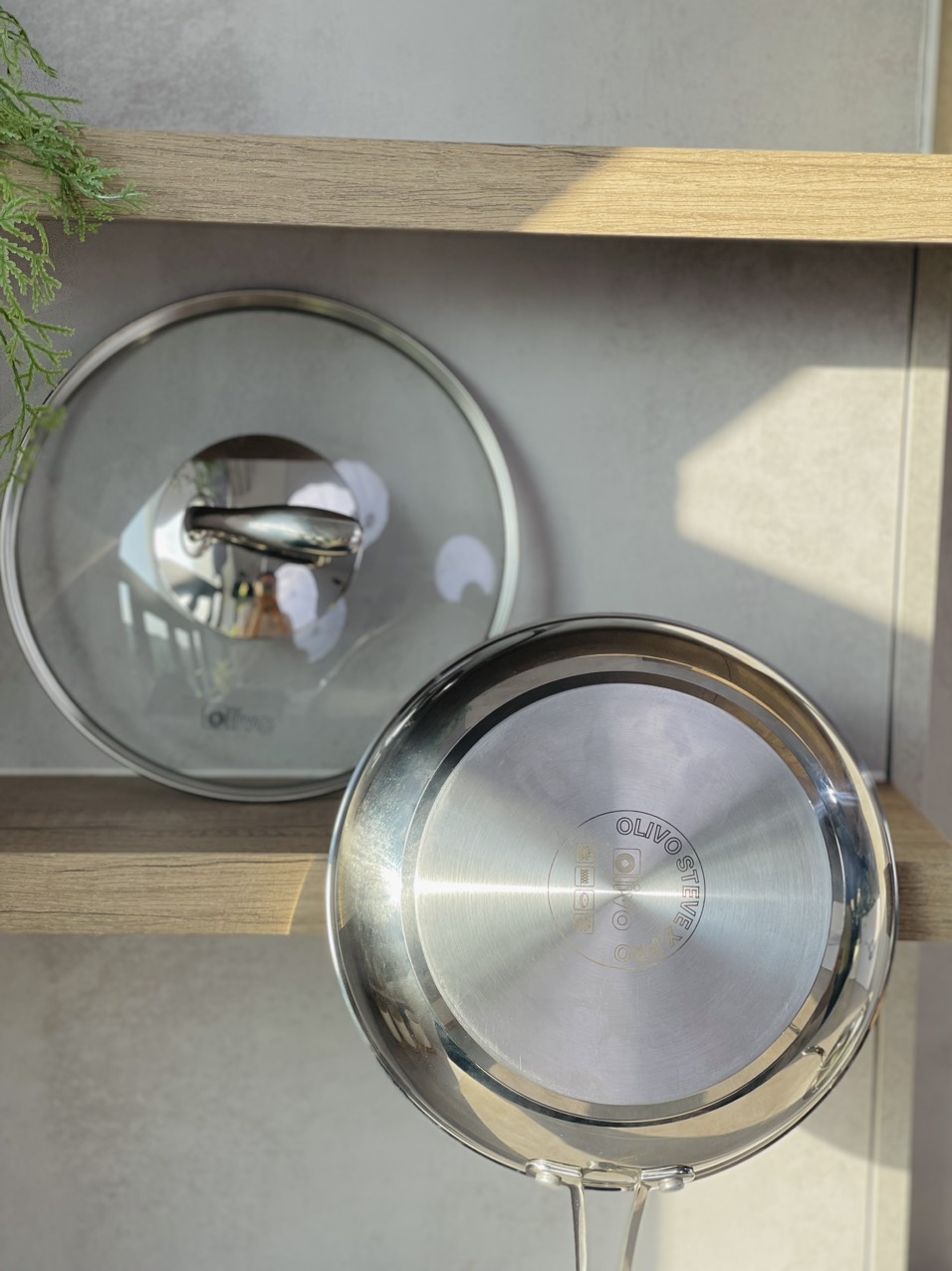 tính năng chống dính tự nhiên của chảo INOX OLIVO STEVE X PRO