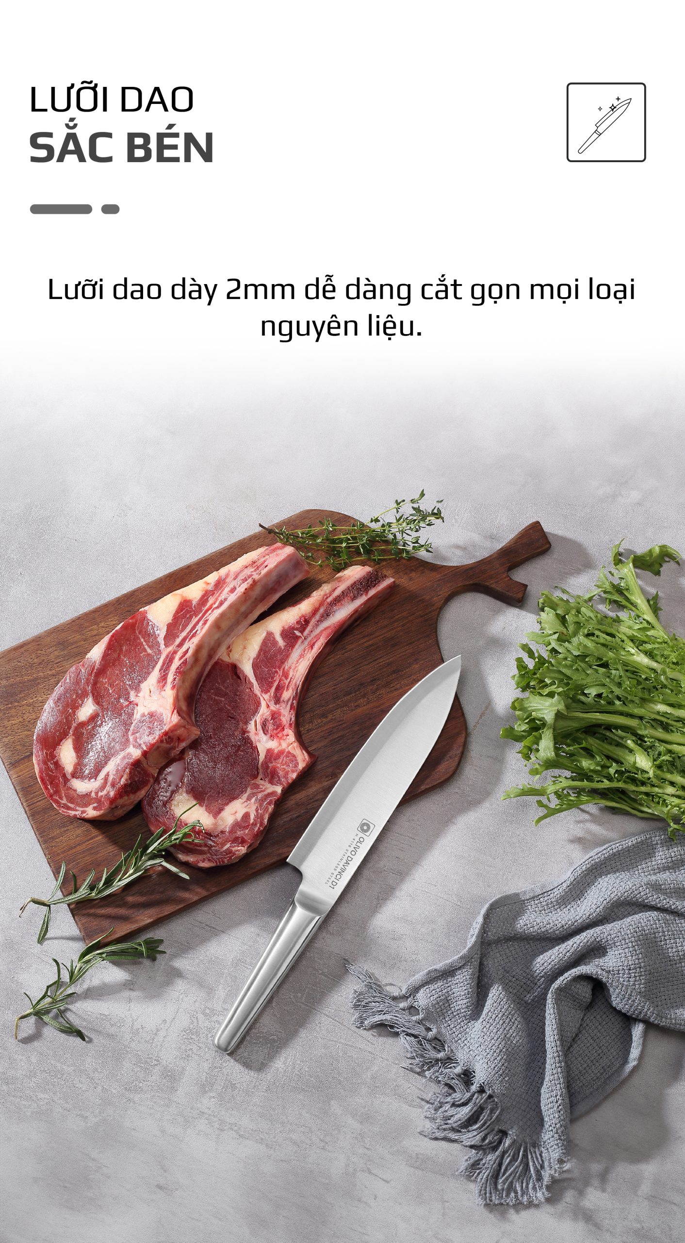 Bộ Dao 3 Món OLIVO DAVINCI