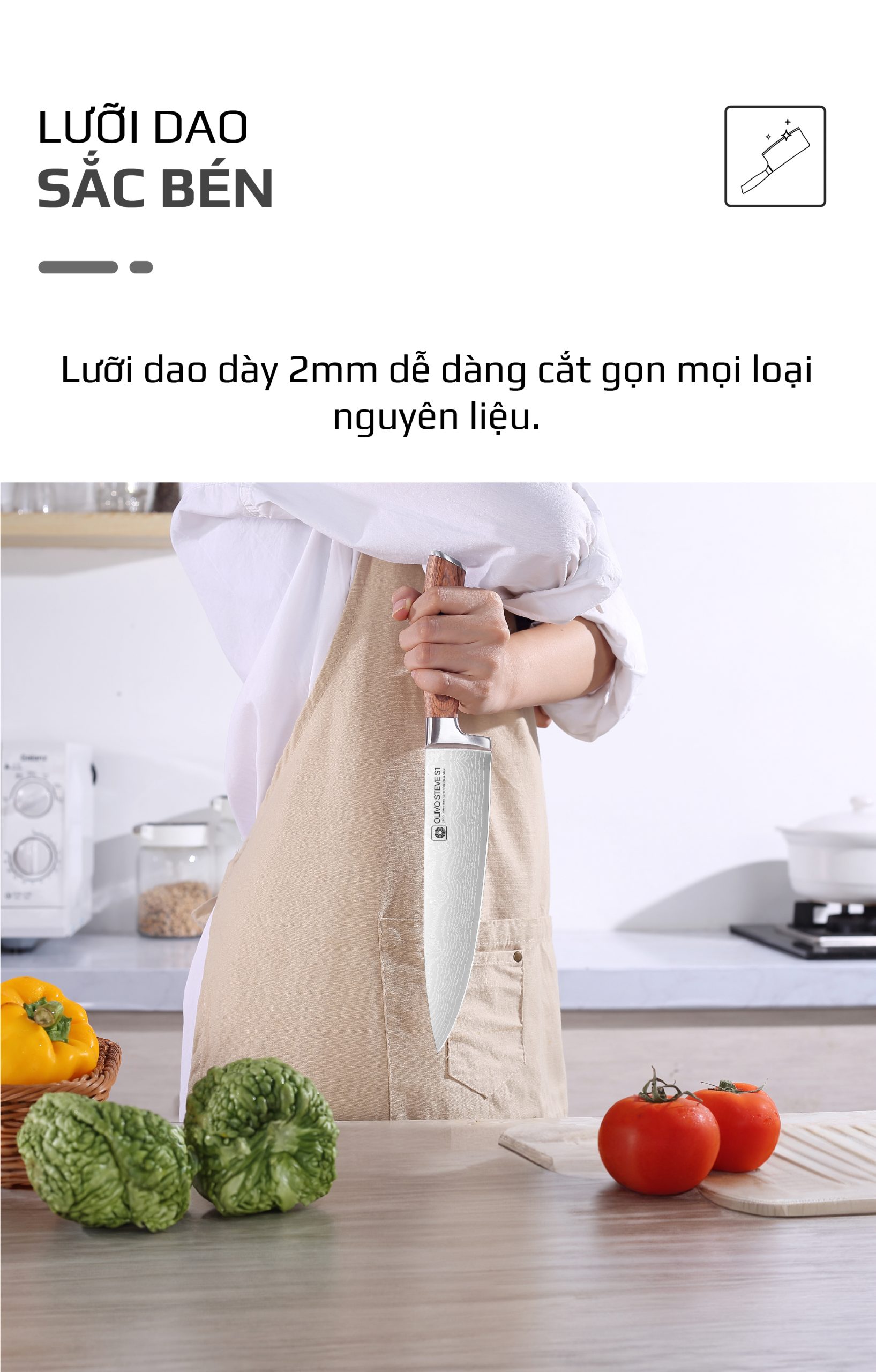 Bộ Dao 4 Món OLIVO STEVE