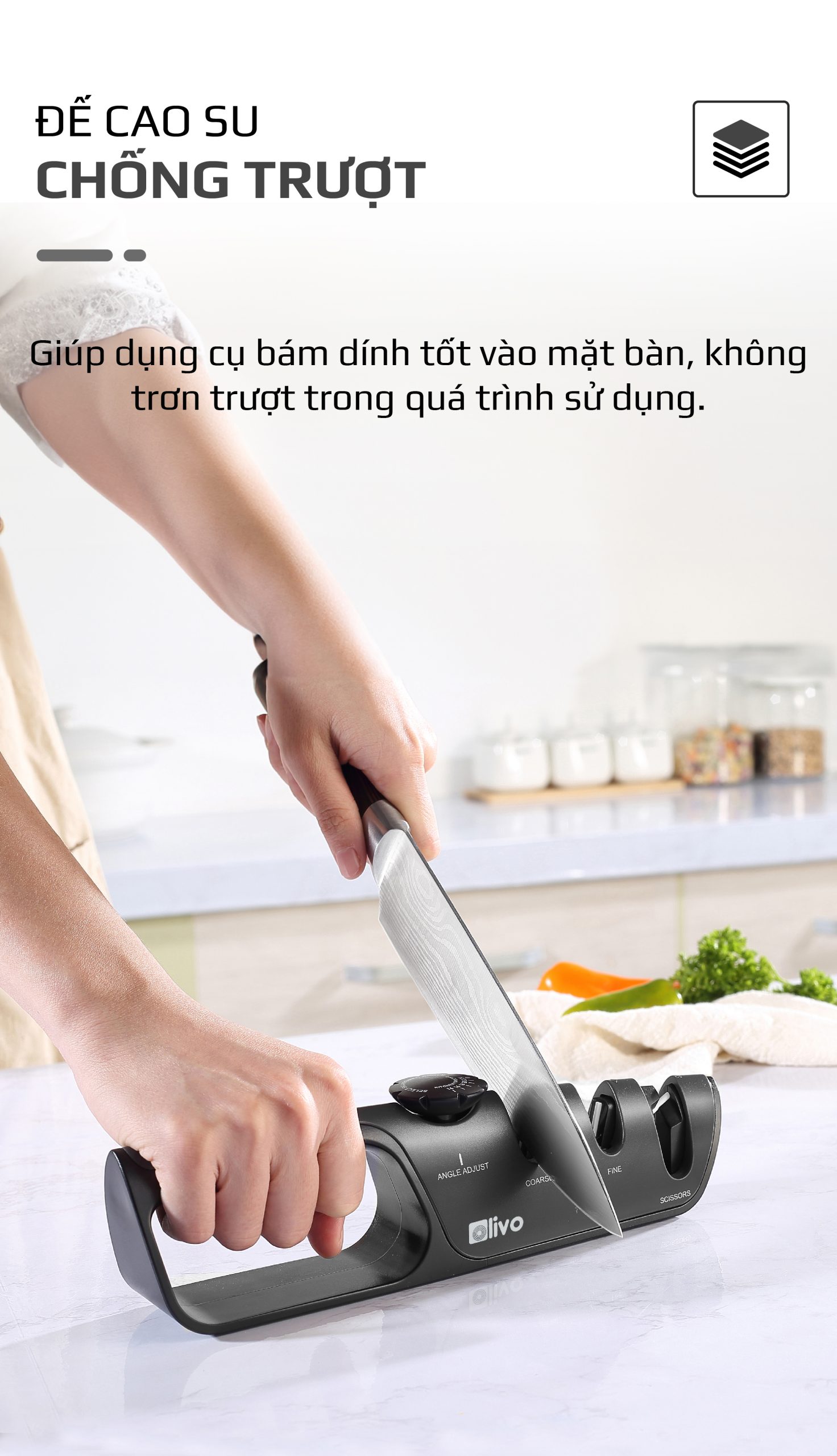 Dụng Cụ Mài Dao Kéo OLIVO KS1