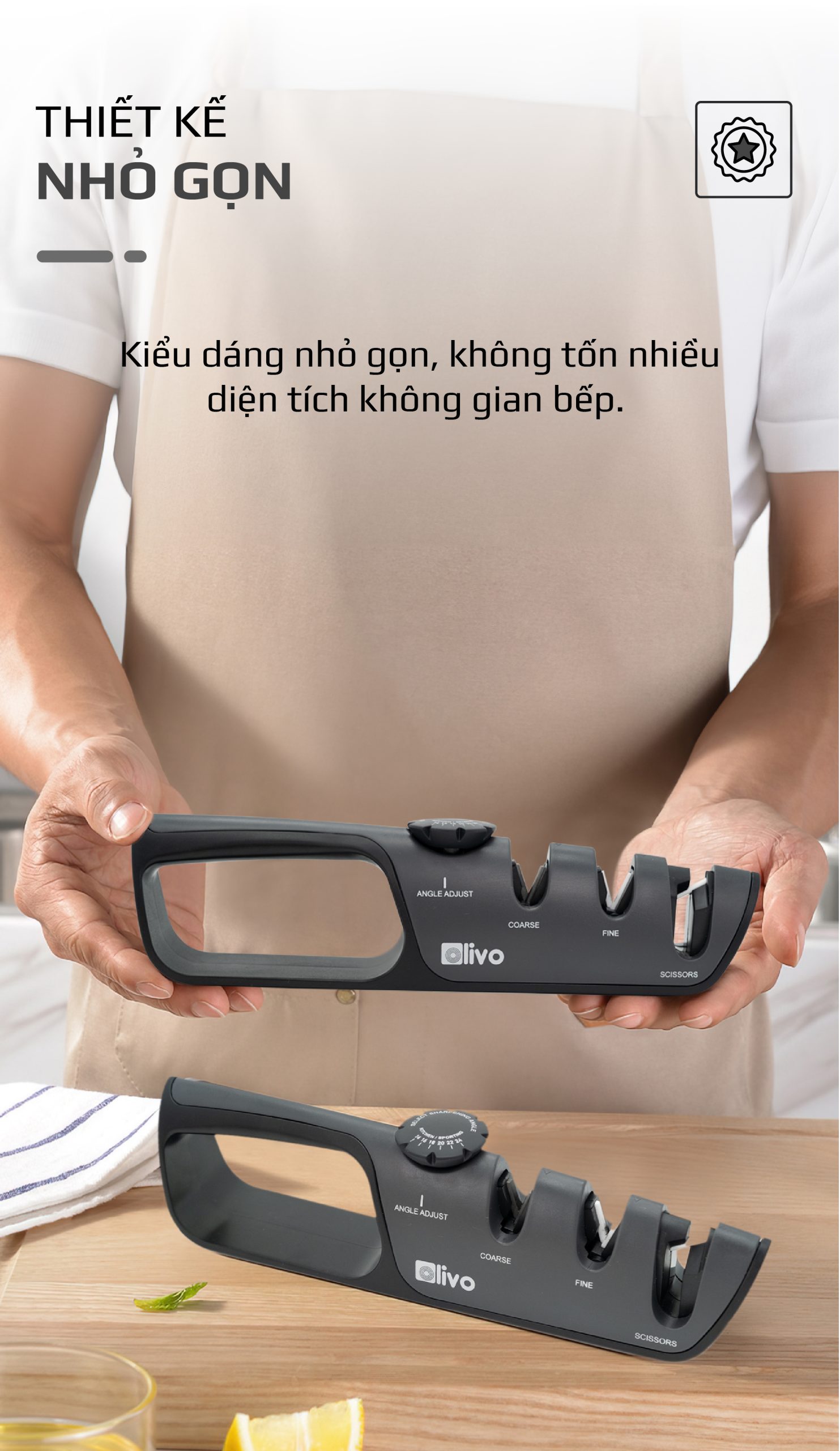 Dụng Cụ Mài Dao Kéo OLIVO KS1
