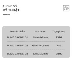 Bộ Dao 3 Món OLIVO DAVINCI