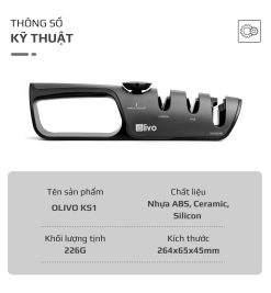 Dụng Cụ Mài Dao Kéo OLIVO KS1