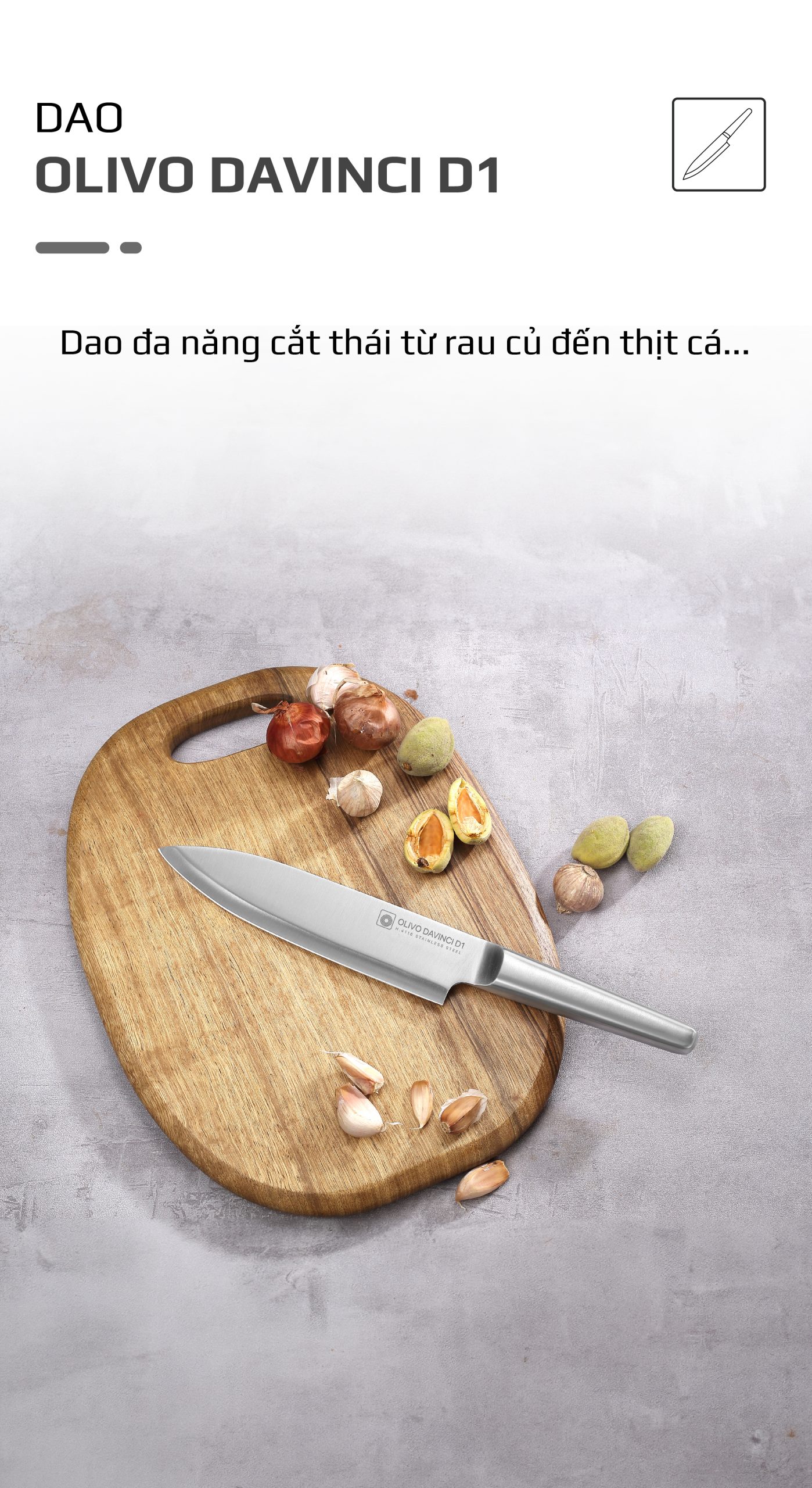 Bộ Dao 3 Món OLIVO DAVINCI