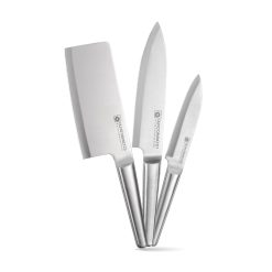 Bộ Dao 3 Món OLIVO DAVINCI – Vật Liệu Cao Cấp – Lưỡi Dao Sắc Bén – Thiết Kế Công Thái Học – Chuôi INOX 430 Siêu Bền