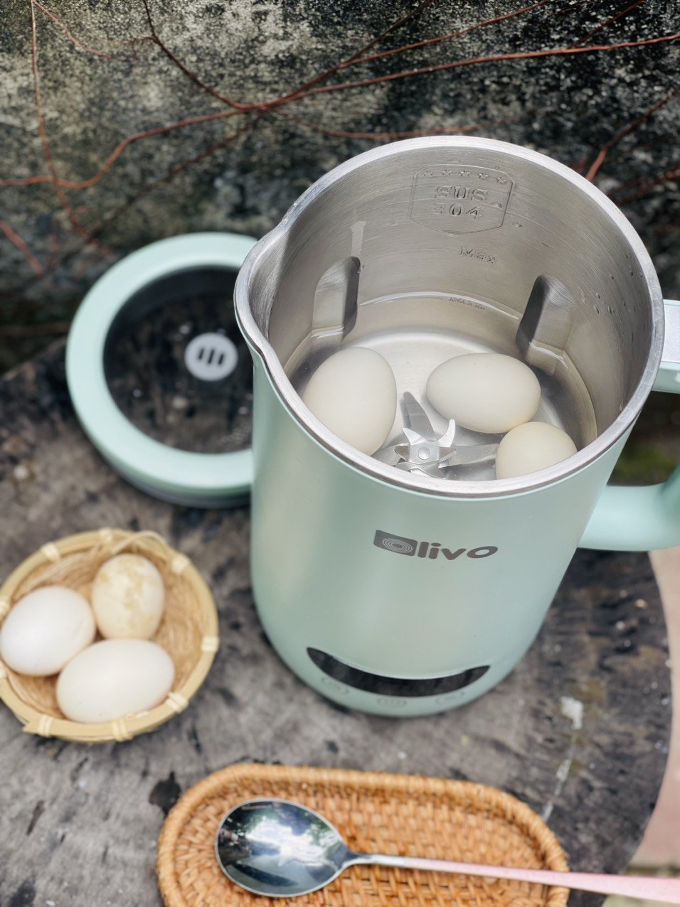 Máy làm sữa hạt OLIVO CB1000 đun nước pha trà, luộc trứng cực nhanh cực tiện lợi