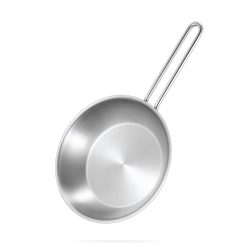 CHẢO INOX OLIVO P2045 – Chống Dính Tự Nhiên, Đáy 3 Lớp, Đường Kính 20cm, Sâu Lòng 4.5cm, Nấu Được Trên Mọi Loại Bếp