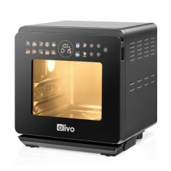 Nồi Chiên Hấp Đa Năng OLIVO SF1600 - Phiên bản Đặc Biệt cao cấp, Màn hình OLED hiện đại, 70 chế độ cài sẵn, Dung tích 16L, Vệ sinh dễ dàng