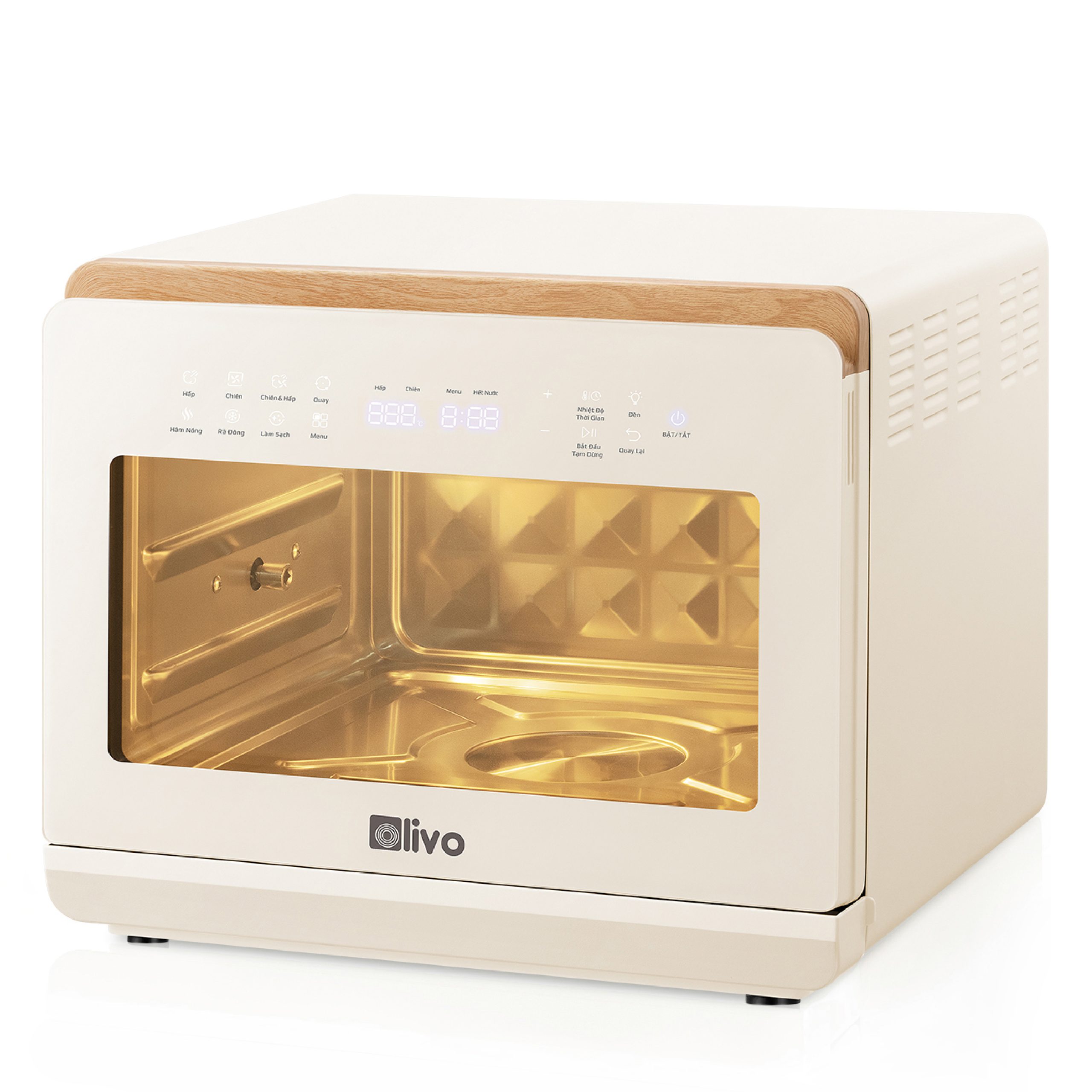 Nồi Chiên Hấp Đa Năng OLIVO SF20 PRO - Dung tích vượt trội 20L, Ứng dụng công nghệ hiện đại bậc nhất - Hấp Nano Steam/Chiên Eco Fry, 70 Chế Độ Cài Sẵn,Vệ Sinh Dễ Dàng