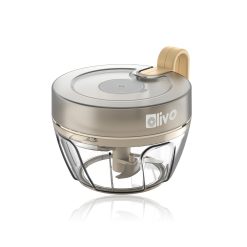 Dụng Cụ Xay Thực Phẩm Đa Năng Mini OLIVO MFC442 – Xay Tỏi Ớt, Xay Thịt, Xay Hạt Tiện Lợi – Dây Kéo Chắc Chắn – Dung Tích 400ML – Dễ Dàng Vệ Sinh