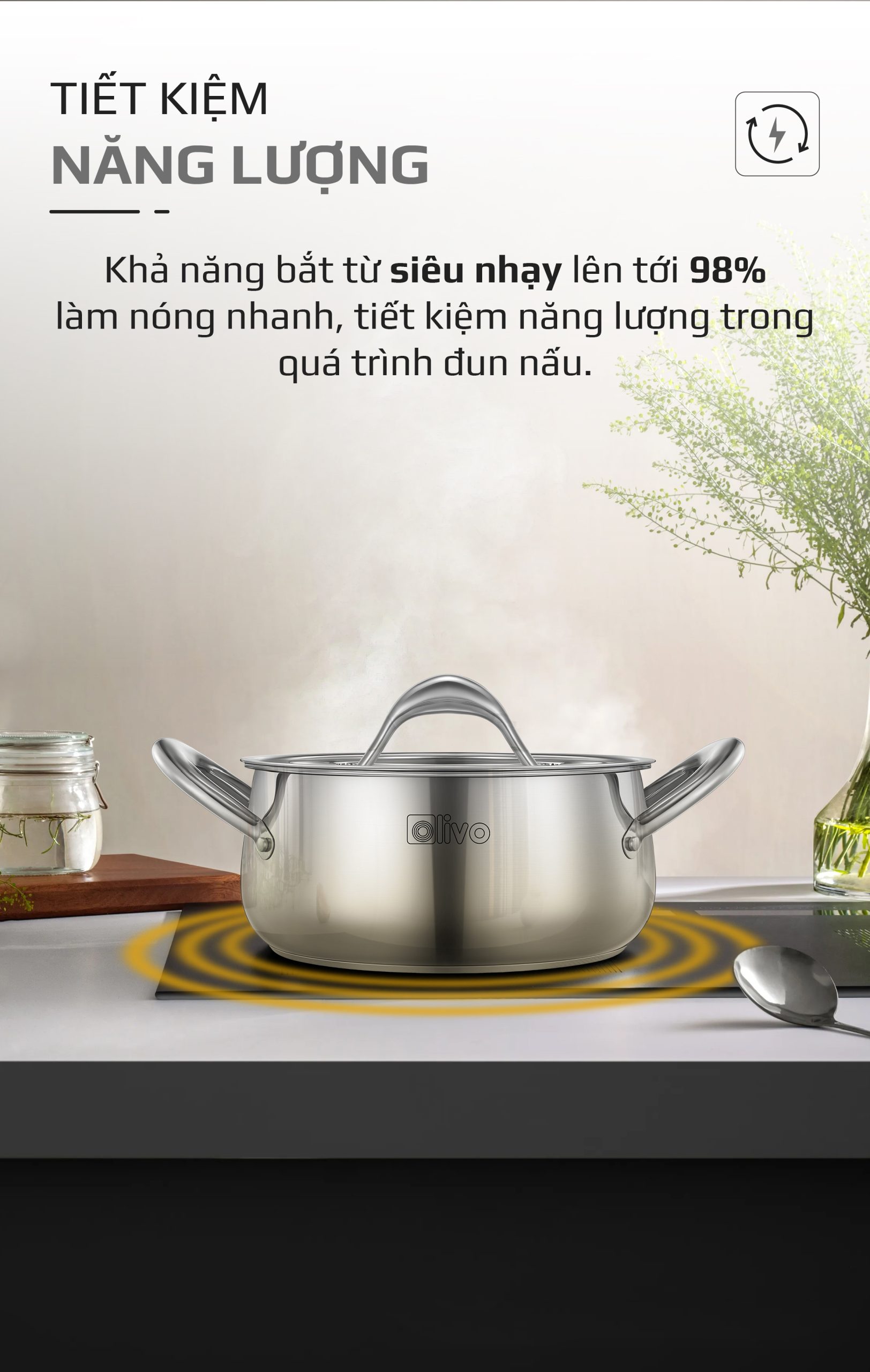 Bộ Nồi Inox OLIVO Chef’s Premium