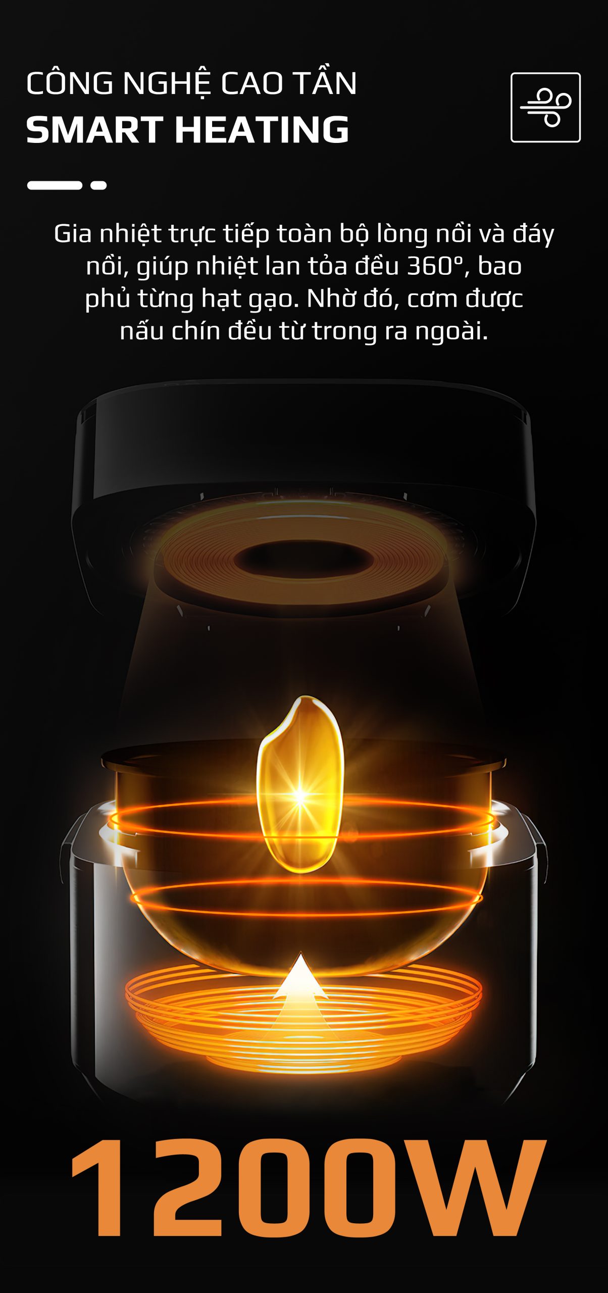 Nồi Cơm Điện Cao Tần OLIVO RC800IH