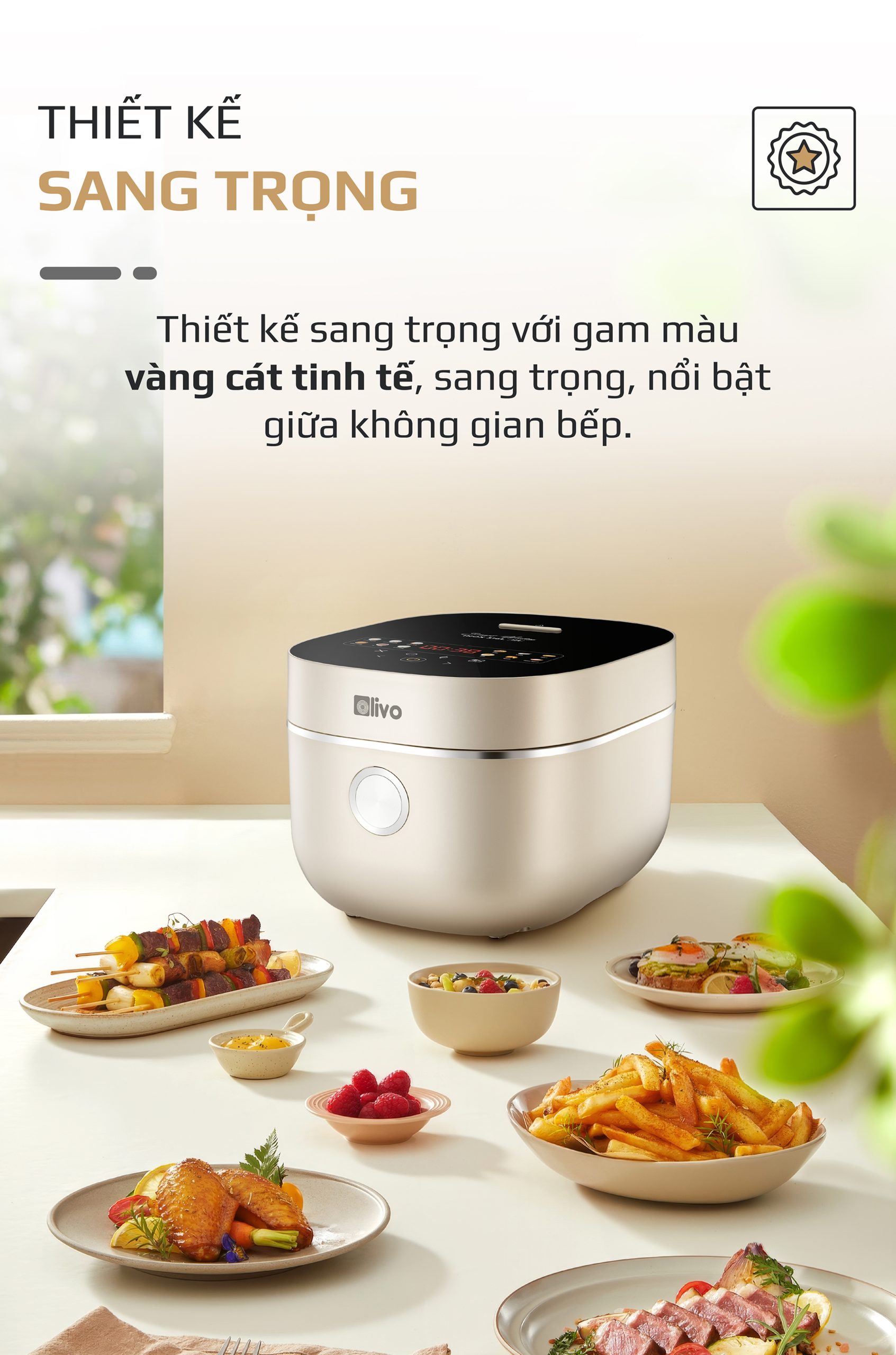 Nồi Cơm Điện Cao Tần OLIVO RC800IH