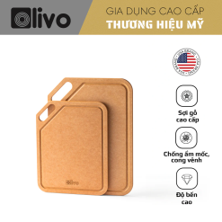 Thớt Sợi Gỗ OLIVO Wood Fiber K30S – K37S – Chống Cong Vênh, Ẩm Mốc, Không Bám Mùi Thực Phẩm – Sử Dụng Được Với Máy Rửa Bát