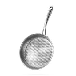 Chảo INOX OLIVO STEVE 2455 PRO – Lòng Chảo Vân Tròn – Chống Dính Tự Nhiên – Đường Kính 24Cm – Sâu Lòng 5.5Cm – Nấu Được Trên Mọi Loại Bếp