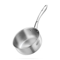 Quánh INOX OLIVO Davinci SD1885 – Kích Thước Nhỏ Gọn – Đường Kính 18Cm – Sâu Lòng 8.5Cm – Nấu Được Trên Mọi Loại Bếp