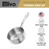 Quánh INOX OLIVO Davinci SD1885 – Kích Thước Nhỏ Gọn – Đường Kính 18Cm – Sâu Lòng 8.5Cm – Nấu Được Trên Mọi Loại Bếp