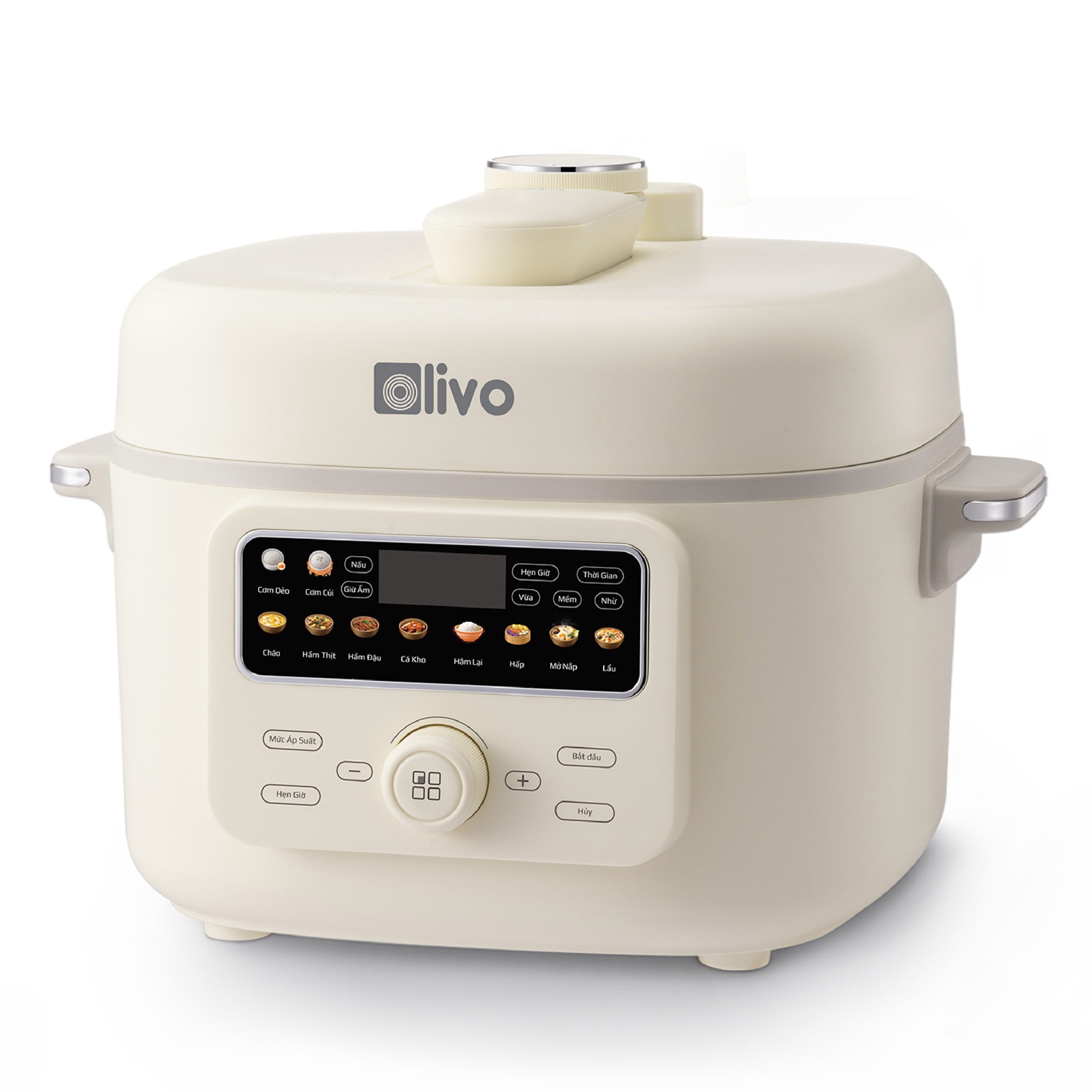Nồi Áp Suất Điện Đa Năng OLIVO PC40 – Nồi 2 Nắp, 3 Chế Độ Nấu, Màn Hình OLED Hiện Đại, Lòng Nồi INOX 304, Đa Chức Năng 10 Chế Độ Cài Sẵn, Dung Tích 4L, Công Suất 1300W
